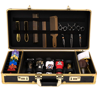 Grande boîte à outils personnalisation barbier beauté et cheveux boîte à outils ciseaux peigne rasoir