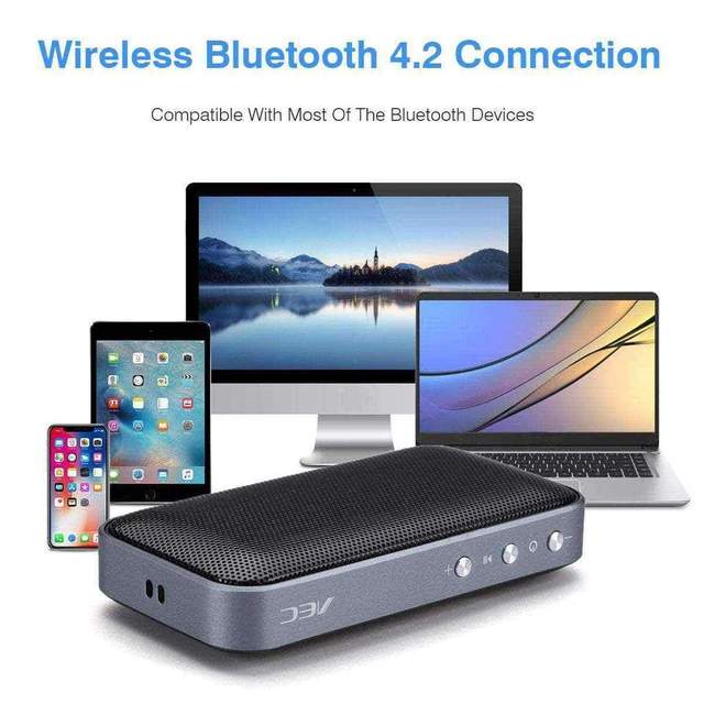 Wholesale High Power Sound Mini Digital Mobile bluetooth Speaker with Metal Leather Design