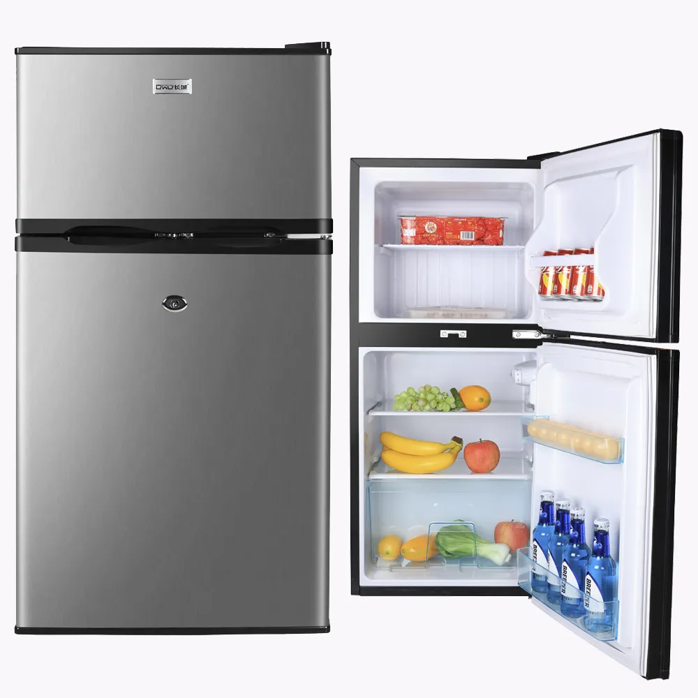 家庭用ガラスドア冷蔵庫両開きドア冷蔵庫78L