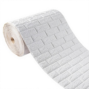 Modern 3D Soundproof Stripes Plaid <b>Wallpaper</b> <b>Panel</b> Stickers Cheap Adhesive Foam Brick Coil Bedroom Home Decoration Waterproof - Product Image 3