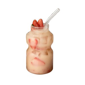 Nueva taza creativa de vidrio de borosilicato de 250/440ml, taza de té de la leche, taza de bebida, taza de café con leche de vidrio transparente - Product Image 6