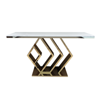 Console en marbre de style moderne et léger et personnalisé des États-Unis Meubles de maison pour porche, hall, couloir, salon pour villas