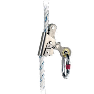 14mm <b>Rope</b> Diameter Adapter Automatic Lock Sliding <b>Guide</b> Fall Protection Delta Plus Safety Protector Stainless Steel/Galvanized - Product Image 6