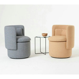 High End <strong>Velvet</strong> Living Room Accent <strong>Chairs</strong> Modern Luxury Barrel Teddy Boucle Swivel Club Armchair Hotel Conference <strong>Cocktail</strong> <strong>Chair</strong> - Product Image 5