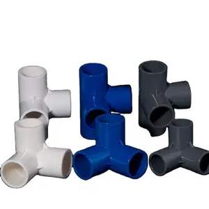 Encaixe de tubo de abastecimento de água em PVC PVC 3 vias 4 vias 5 vias acoplamento em PVC