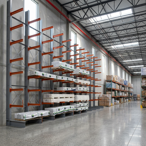 Heavy-Duty Industrial Steel Cantilever Racking System Corrosion Protection 2000-6000 Lbs Capacity Warehouse Storage CE/ISO9001 - Product Image 6