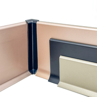 Plinthe en alliage d'aluminium pour bureau, cuisine, hôtel, salon, appartement – Design moderne, durable, pour la finition des sols