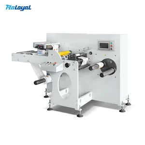 Raloyal High Speed Roll to Roll Narrow Web Paper Film Label slitting rewinding machine