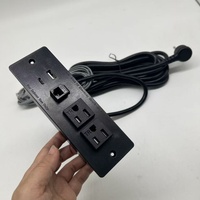 Sıcak Fırsatlar ABD/Kanada Mobilyaları Ev/Otel/Ofis İçin Usb Girişli 1-3 Metrelik Çift Prizli Güç Üniteleri