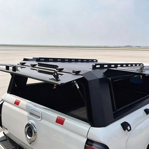 Couverture de benne rigide pour camionnette robuste à 3 ouvertures, avec cadre en acier renforcé et dessus imperméable - Product Image 6