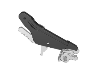 Poignée ZSTC C-BOX Schroff Nvent ATCA IEA avec ressort, style plongeur, haut de gamme 20818-121 20818-122 - Product Image 4