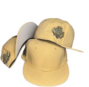 Nuevos Estilos de Gorras de 6 Paneles, Gorras Ajustadas con Cierre a Presión, Logotipo Bordado Personalizado, Gorra Deportiva de Béisbol, Gorra Hip Hop 59 Fitty - Product Image 3