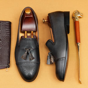 Mocasines de Cuero Genuino con Cordones, Diseño Nuevo 2026, Transpirables y Antideslizantes, Zapatos para Oficina y Trabajo - Product Image 1