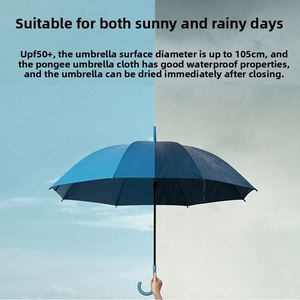 Parapluies professionnels extra-larges pour hommes, à manche droit et long, avec impression textile, pour le golf, vente en gros transfrontalière - Product Image 2