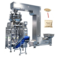 Machine d'emballage verticale entièrement automatique pour le conditionnement de grains de café, de sucre, de haricots et de granulés de riz