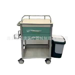 Carrito de Transporte Médico Maijie de Acero Inoxidable con 4 Ruedas, Carro de Hospital Resistente - Product Image 3