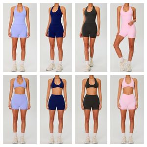 Nuovo arrivo Yoga Gym 2 pezzi reggiseno sportivo senza schienale <span class=keywords><strong>Sexy</strong></span> atletica corsa di buon materiale tute da allenamento traspiranti - Product Image 6