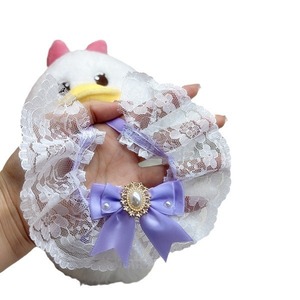 Écharpe en dentelle pour animaux de compagnie, collier à nœud violet, style princesse, accessoire pour chien et chat - Product Image 5