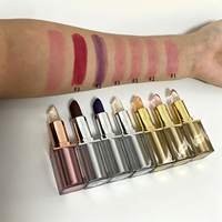 Vente en gros OEM de rouge à lèvres changeant de couleur, luxe, végan, lisse, hydratant, longue tenue, gloss à lèvres