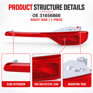 Plaque réflectrice de pare-chocs arrière droit de haute qualité 31656866 pour <span class=keywords><strong>Volvo</strong></span> <span class=keywords><strong>XC40</strong></span> 2018 2019 2020 2021 <span class=keywords><strong>2022</strong></span> 2023 - Product Image 4