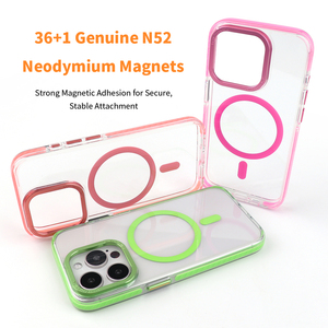 Custodia magnetica di sicurezza fluorescente per <span class=keywords><strong>iPhone</strong></span> 16 Pro <span class=keywords><strong>accessori</strong></span> per il bordo anticollisione - Product Image 2
