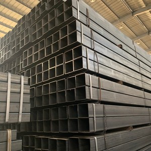 Tube métallique noir fait sur mesure de qualité supérieure, Tube carré, Section creuse en acier - Product Image 2