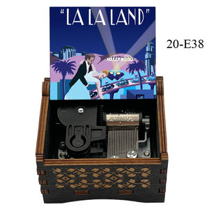 Boîte à <span class=keywords><strong>musique</strong></span> vintage en bois à remonter <span class=keywords><strong>La</strong></span> <span class=keywords><strong>La</strong></span> <span class=keywords><strong>Land</strong></span>, cadeau musical de film romantique pour amis, fête de <span class=keywords><strong>la</strong></span> famille, décoration de bureau à domicile - Product Image 4
