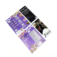 Service d'impression de catalogues de prospectus personnalisés OEM Impression de dépliants à trois volets Brochure et carte postale personnalisées