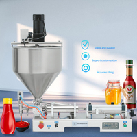 Machine de remplissage pneumatique à chaud pour pâtes, 5-5000 ml, pour shampoing et crème, avec petite buse pneumatique