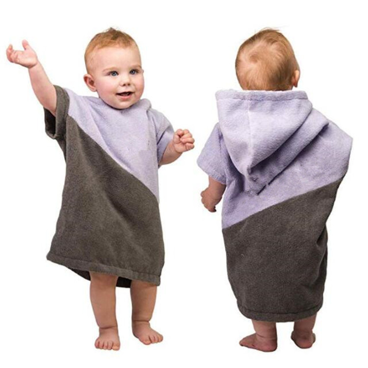 Пончо из микрофибры, полотенце с капюшоном, детское разноцветное пончо с капюшоном, полотенце, свитер, пончо с капюшоном