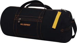 Sac de voyage et de sport en toile cirée personnalisée, sac de voyage rond avec toile de coton lourde pour ranger les équipements - Product Image 5