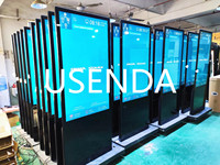 Kiosco Publicitario LCD Vertical con Pantalla Táctil de 55 Pulgadas para Interiores, Tótem Digital Android para Animación en Centros Comerciales