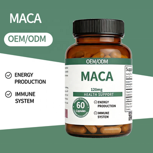 <span class=keywords><strong>Maca</strong></span> Capsules 120mg - Ondersteunt Energieproductie & Gezondheid van het Immuunsysteem - Voor Volwassenen, 2 Capsules per Portie - 60 Capsules OEM/ODM - Product Image 3