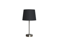 Usine vente lampe de table abat-jour blanc finition chrome moderne lampe de bureau mobilier moderne décoration intelligente lamparas pour chevet