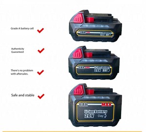 <span class=keywords><strong>Batterie</strong></span> de remplacement pour outils électriques : perceuse, meuleuse d'angle, tronçonneuse, marteau - Modèle universel M18 18V 18650 20T 25T - Product Image 3