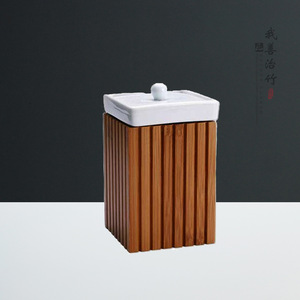 Bamboo Bath Hardware <b>Set</b> <b>Square</b> Shape Freestanding Household Daily Necessities Chongqing Origin - Product Image 4