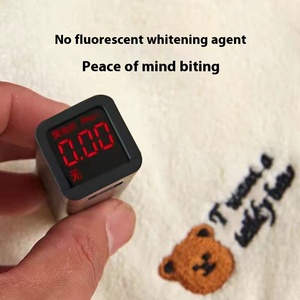 Toalla de Bebé Absorbente de Felpa de Coral, Diseño Cuadrado Pequeño con Patrón de Dibujos Animados, Suave para la Piel, Resistente a la Saliva, para Niños, Venta al Por Mayor - Product Image 3