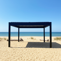 Pergola en aluminium Sweet Home pour patio de jardin avec toit à lames orientables