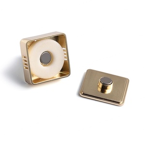 Private Label Manufacture Square Golden Metal Magnetic Car <b>Interior</b> <b>Accessories</b> Perfume - Product Image 6