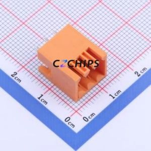 KF2EDGEVC-3.5-2*3P Plug-in Terminal Block Through hole,P=3.5mm Connector Board-to-Board / Socket - Closed 2x3P 3.5mm Orange - Product Image 1