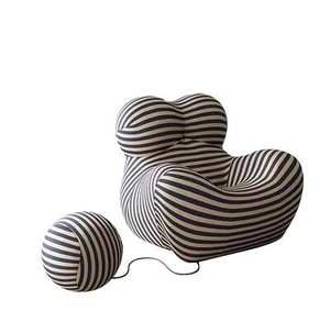 Fauteuil de relaxation individuel design 'Mother's Arms Hydrangea' pour salon et balcon, style influenceur - Product Image 6