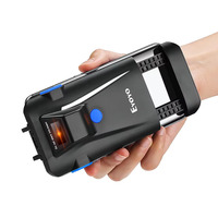 Lector de Códigos de Barras Inalámbrico Bluetooth USB 3 en 1 Portátil Eyoyo 1D 2D, Escáner de Códigos de Barras con Clip Trasero para Teléfono para Inventario de Almacén