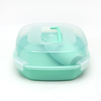 Vaisselle de pique-nique en plastique réutilisable portable Ensemble de vaisselle de camping Comprend couteau fourchette cuillère assiette Vaisselle