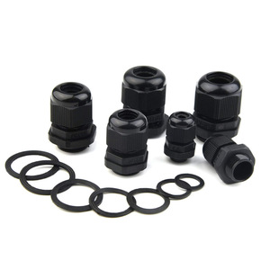 JIAF Cable Glands PG9 PG13.5 M20 Nylon Waterproof IP65 Threaded Connection Cable Protection - Product Image 1