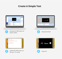 Module d'affichage tactile résistif IPS Nextion Discovery Series 3,5 pouces avec support de débogage gratuit pour applications industrielles humaines