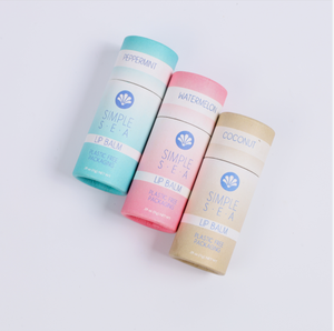 หลอดกระดาษแข็งรีไซเคิลแบบไม่มีแบรนด์สำหรับบรรจุภัณฑ์ลิปบาล์ม ลิปสติก และผลิตภัณฑ์ระงับกลิ่นกาย ปราศจากพลาสติก เป็นมิตรต่อสิ่งแวดล้อม - Product Image 1