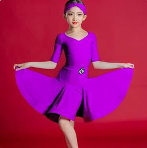 Elegante traje de baile latino Vestido de práctica Mujer Realizar <span class=keywords><strong>Rumba</strong></span> Vestidos de baile latinoamericano para fiesta - Product Image 6