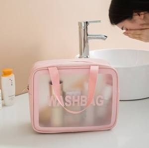 Tùy chỉnh du lịch trong suốt Túi mỹ phẩm dây kéo vệ sinh công suất lớn công cụ trang điểm - Product Image 4