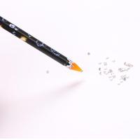 Crayon en bois de 23 cm pour nail art, outil de pose de strass et de cristaux, pour décorations de manucure DIY en salon, blanc NAB065