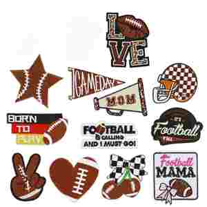 Patch thermocollant brodé par machine pour casques, uniformes d'équipe, sifflets de rugby et décoration de vêtements - Product Image 5